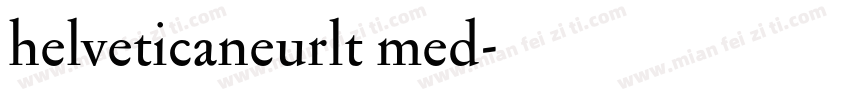 helveticaneurlt med字体转换